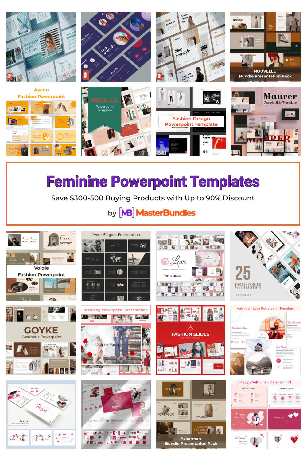 feminine powerpoint templates pinterest image.