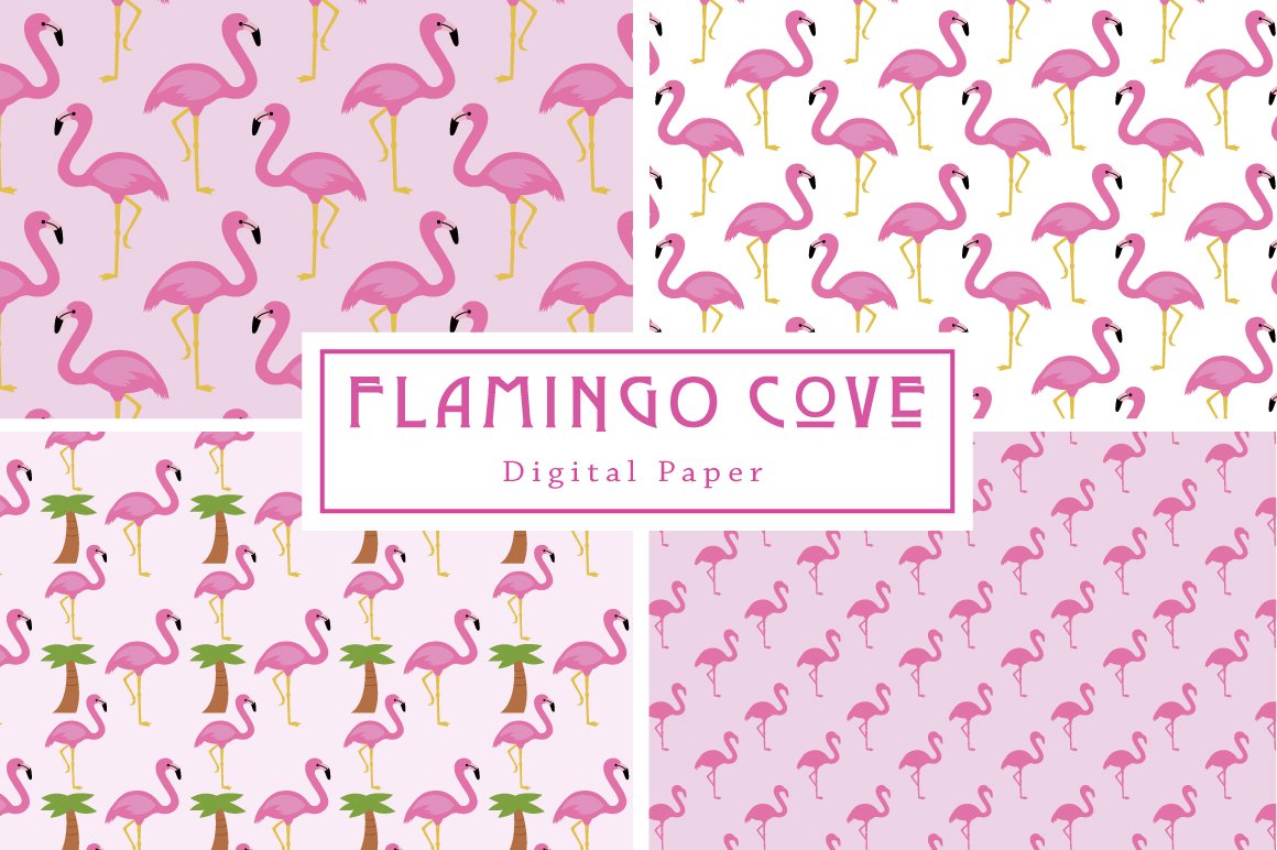 Cool flamingo illustrations for your ideas.