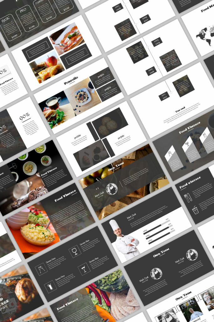 Food Vintage Powerpoint Template – MasterBundles