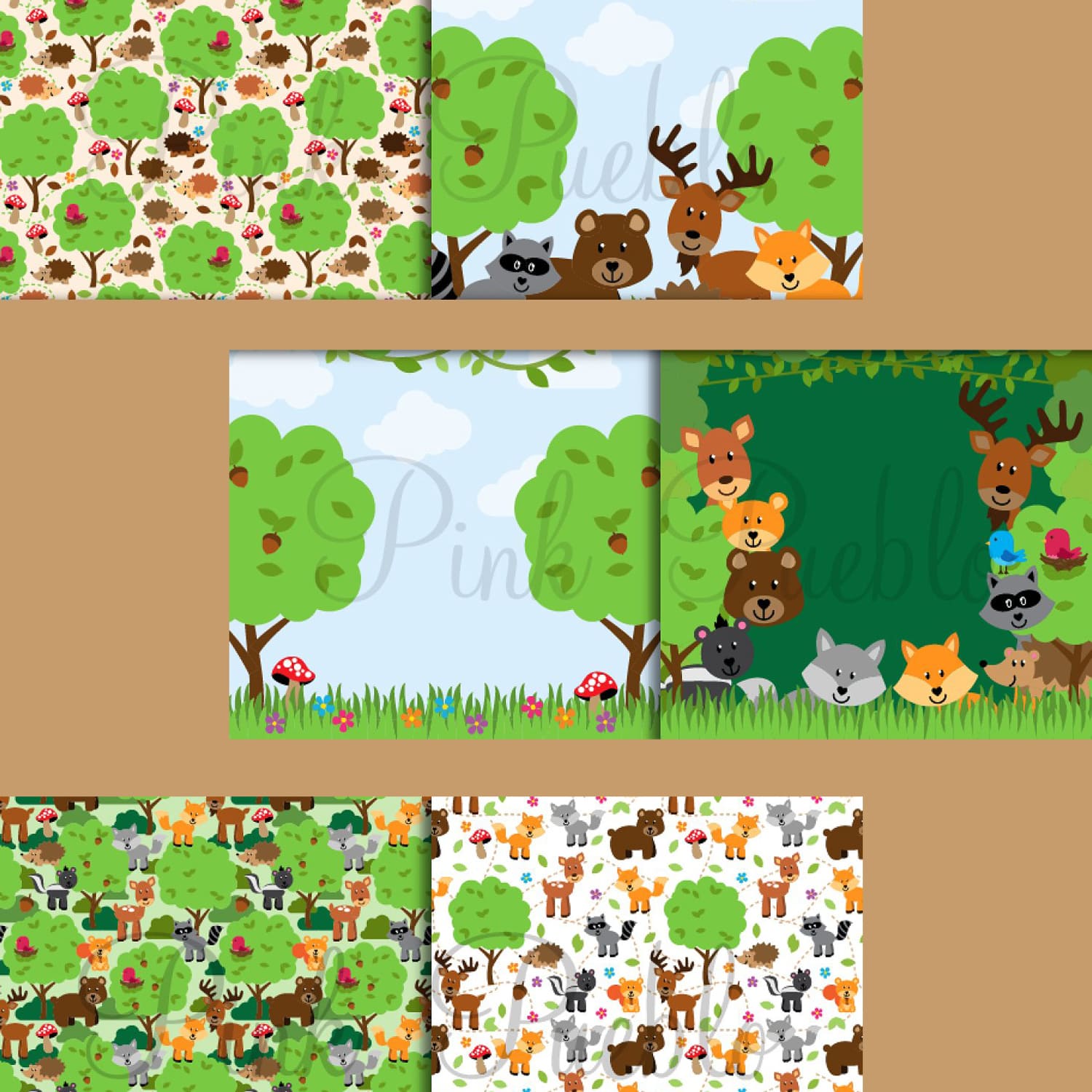 Forest Animals Paper and Patterns cover.