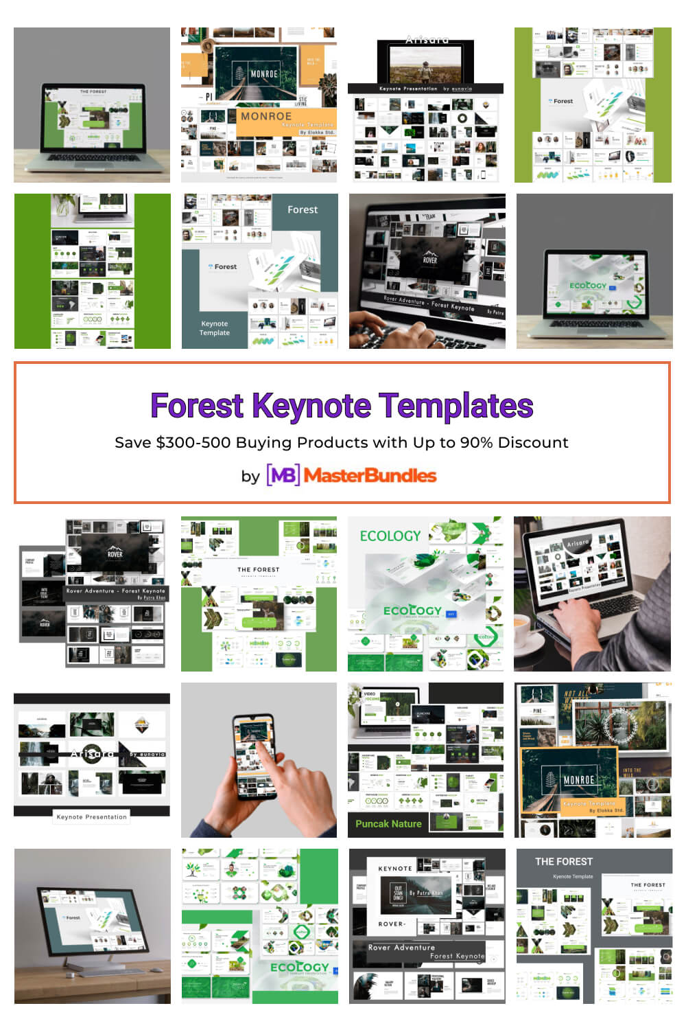 forest keynote templates pinterest image.