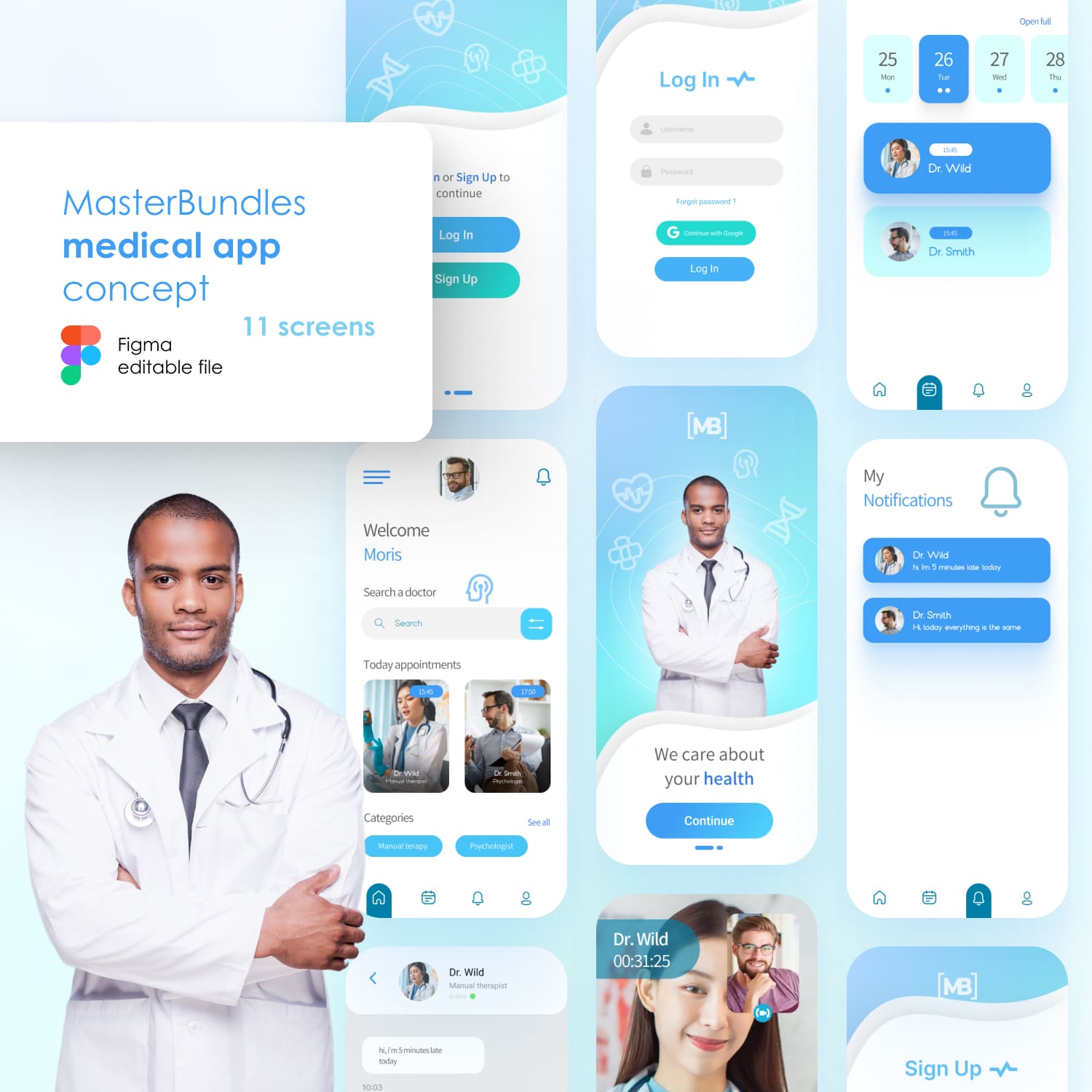 Medicine App UI Kit.