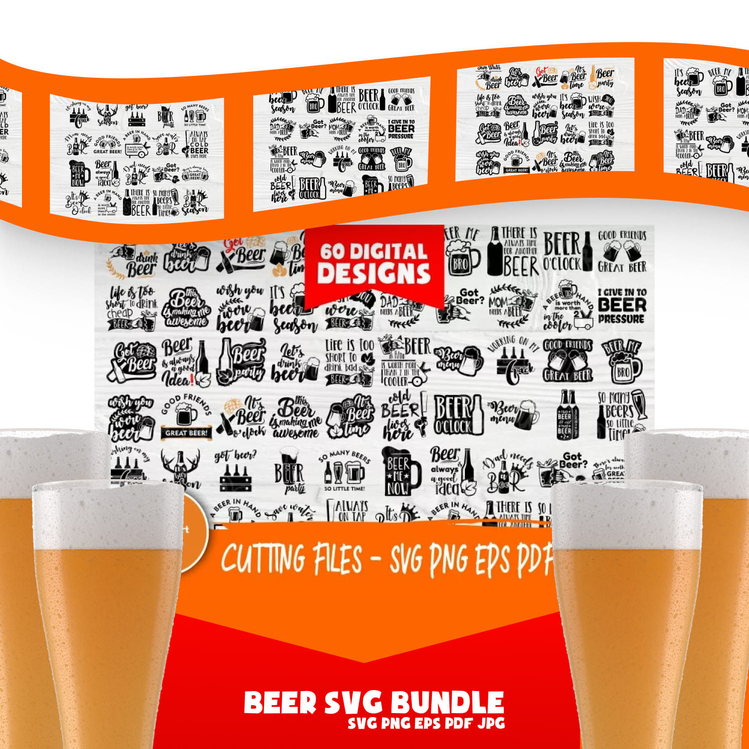 Beer SVG Bundle, Alcohol Svg, Drinking Svg Cut Files.