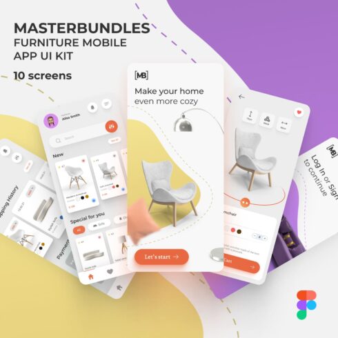 Furniture Mobile App UI Kit.