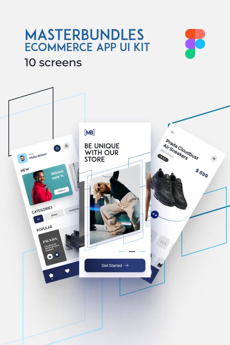 eCommerce App Ui Kit – MasterBundles