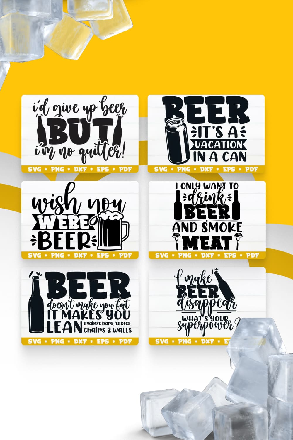 Crafted beer phrases style.