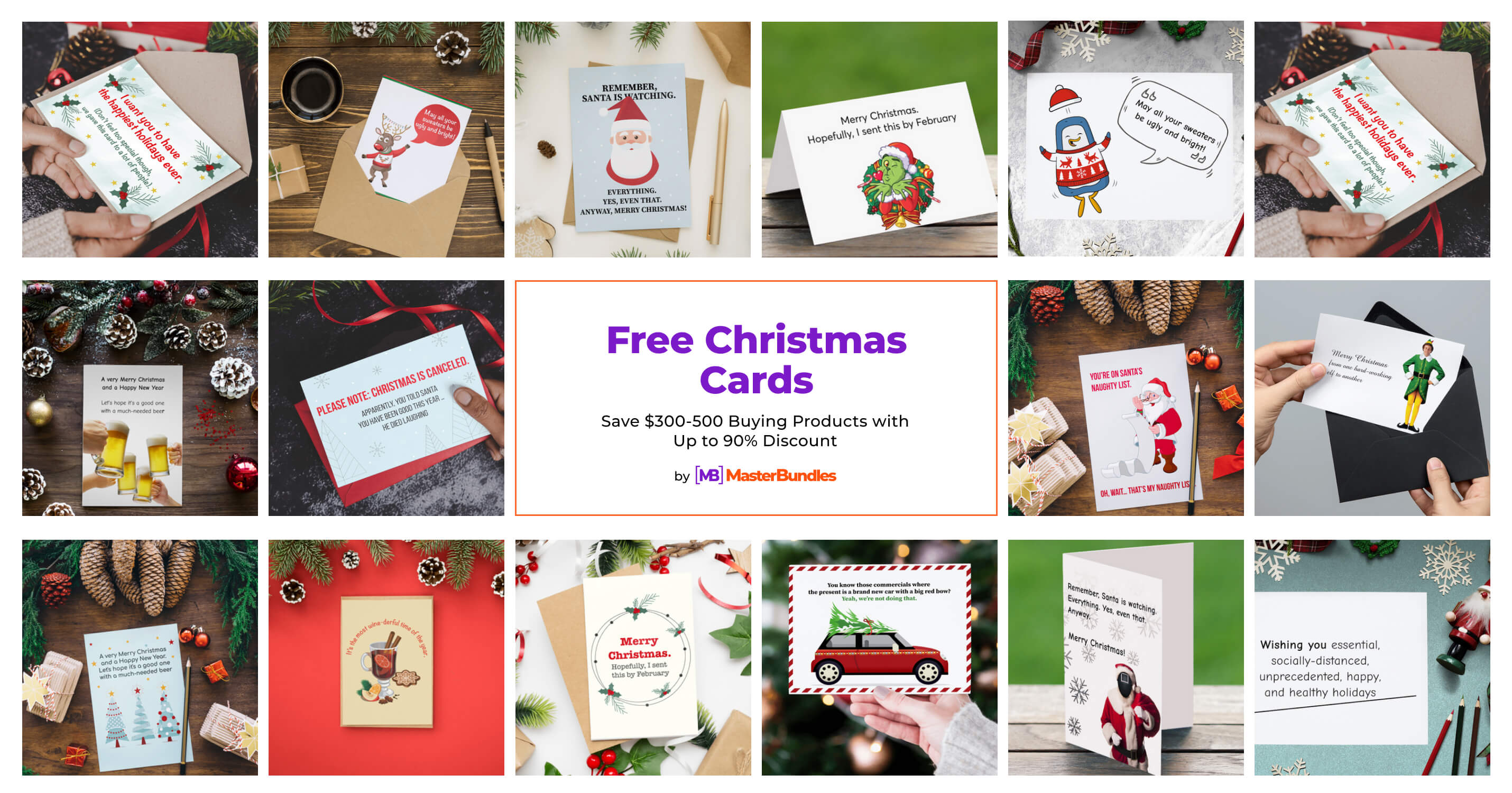 30 Free Christmas Cards For 2024 MasterBundles   Free Christmas Cards 