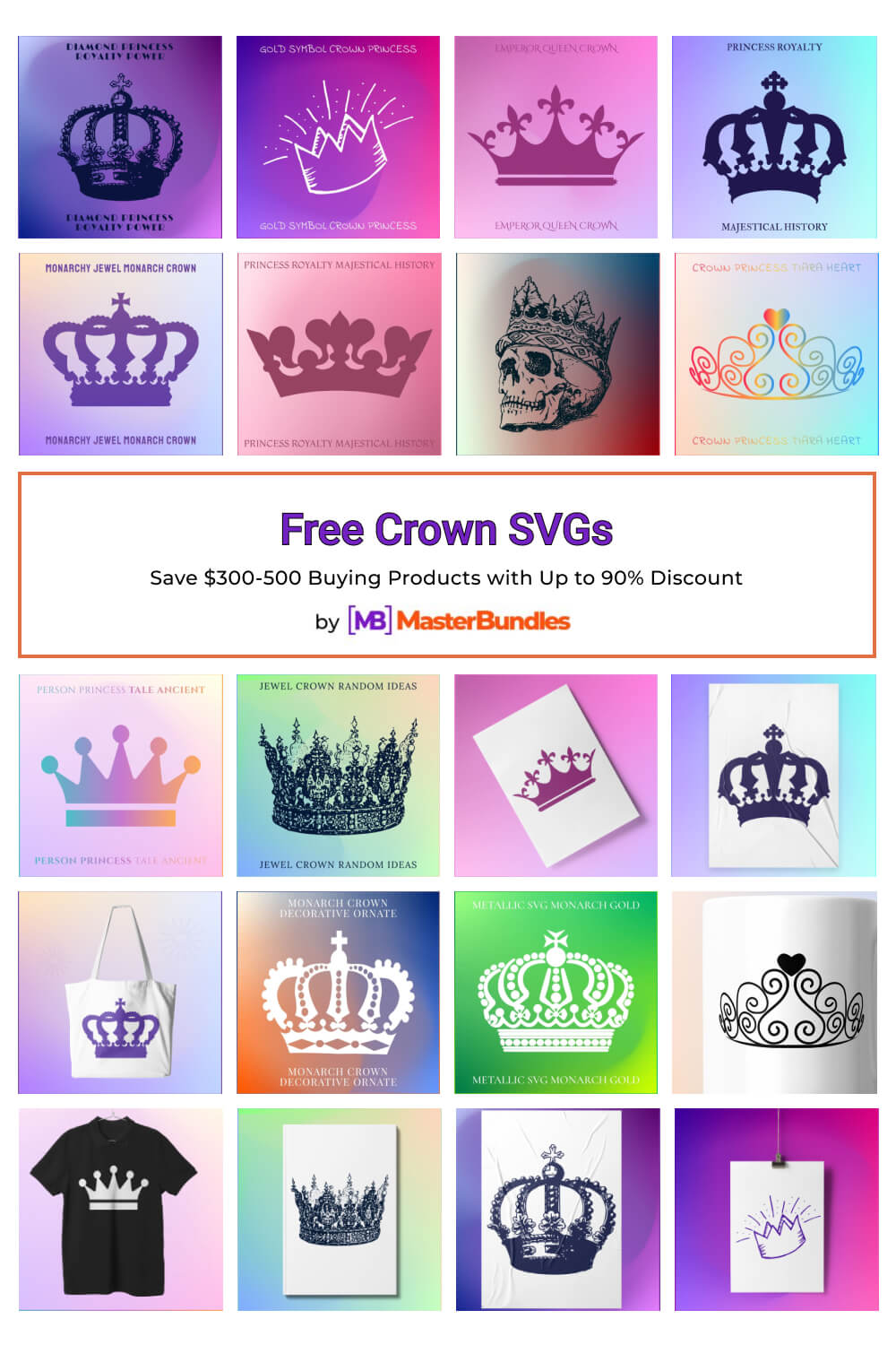 free crown svgs pinterest image.
