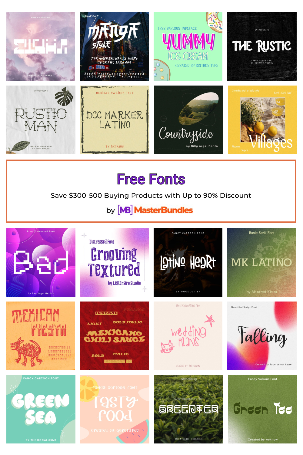 free fonts pinterest image.