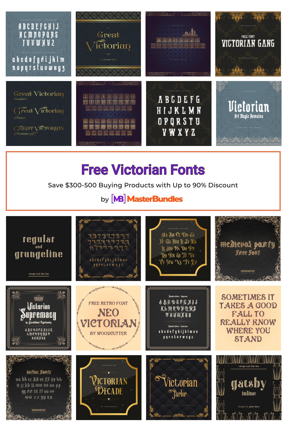 free victorian fonts pinterest image.