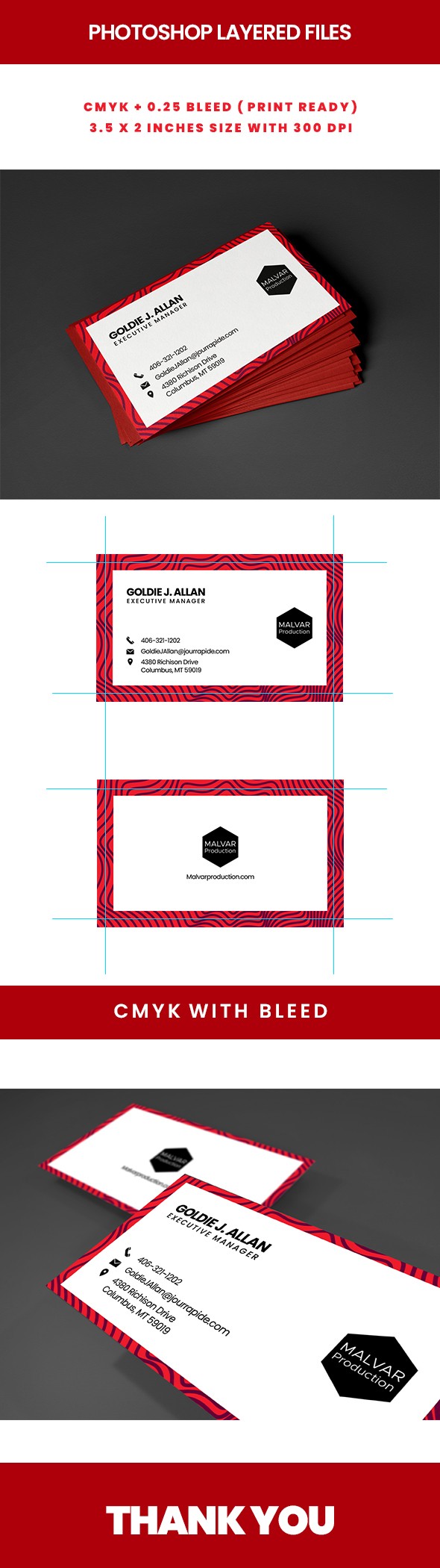 Modern Business Card Design ZEBRA LINES.