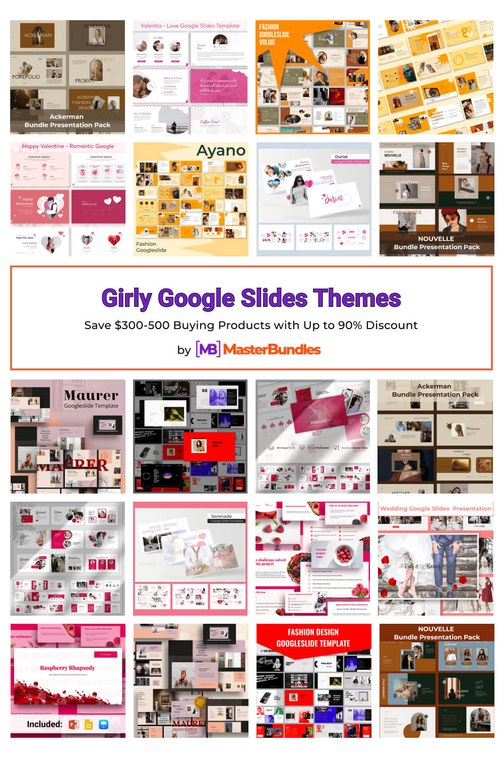 girly google slides themes pinterest image.