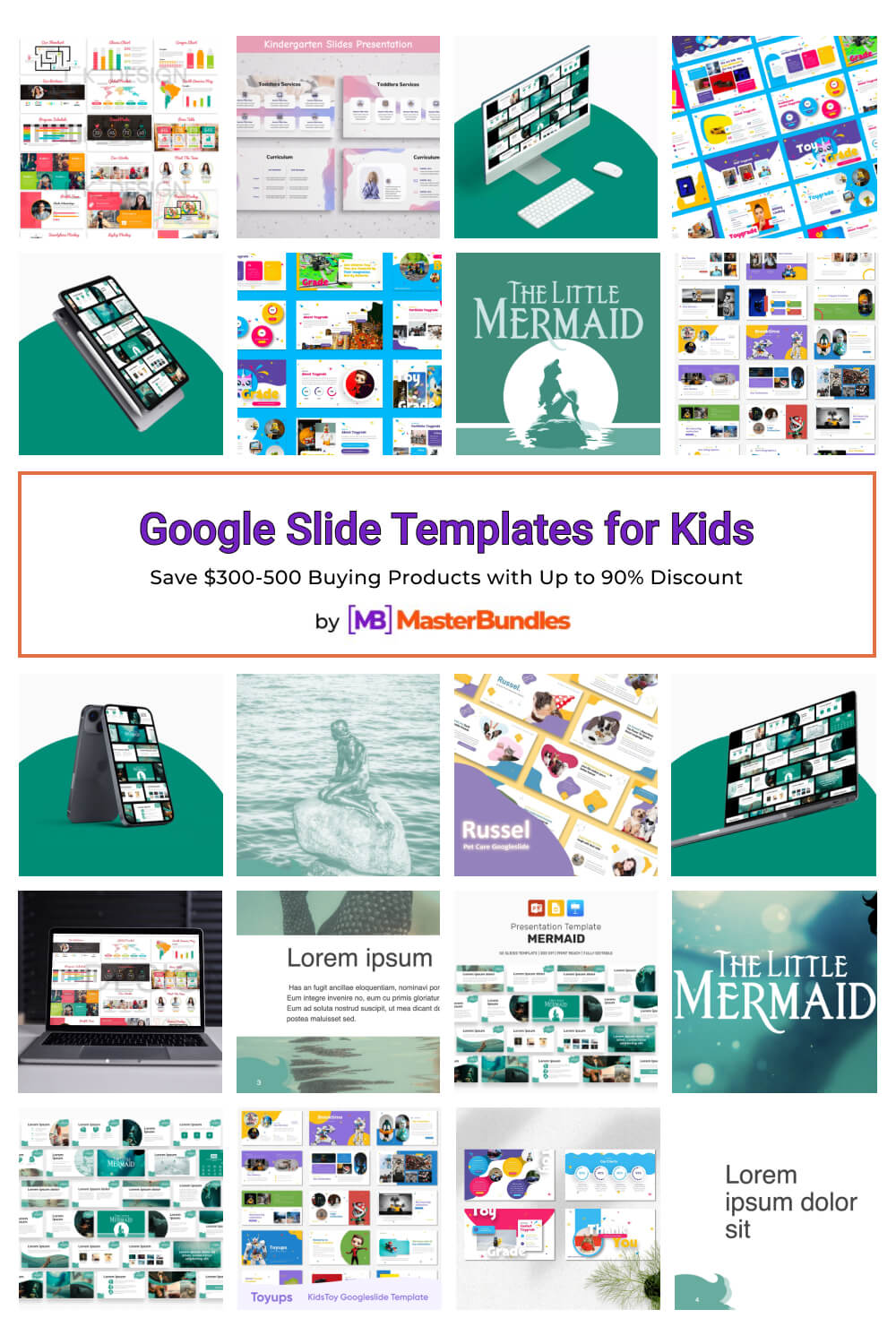 google slide templates for kids pinterest image.