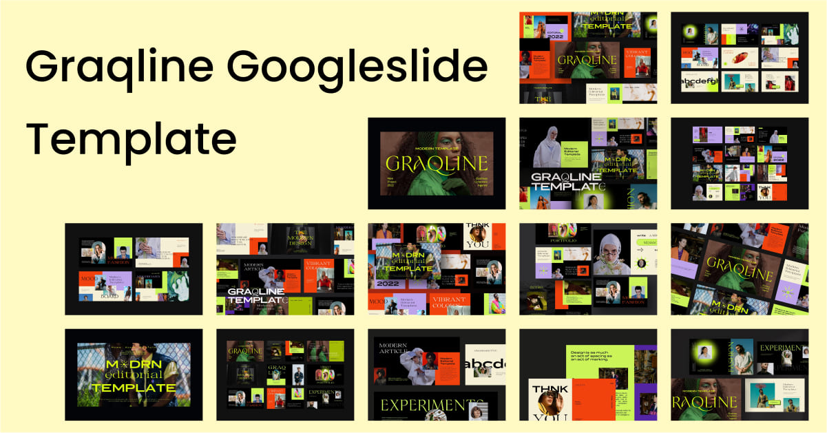 Perfect example of Graqline Googleslide Template for Facebook page.