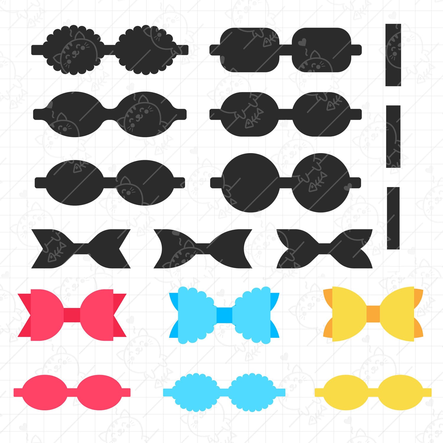 Hair bow template Svg | Bow cut file|Bow Template for cricut cover.