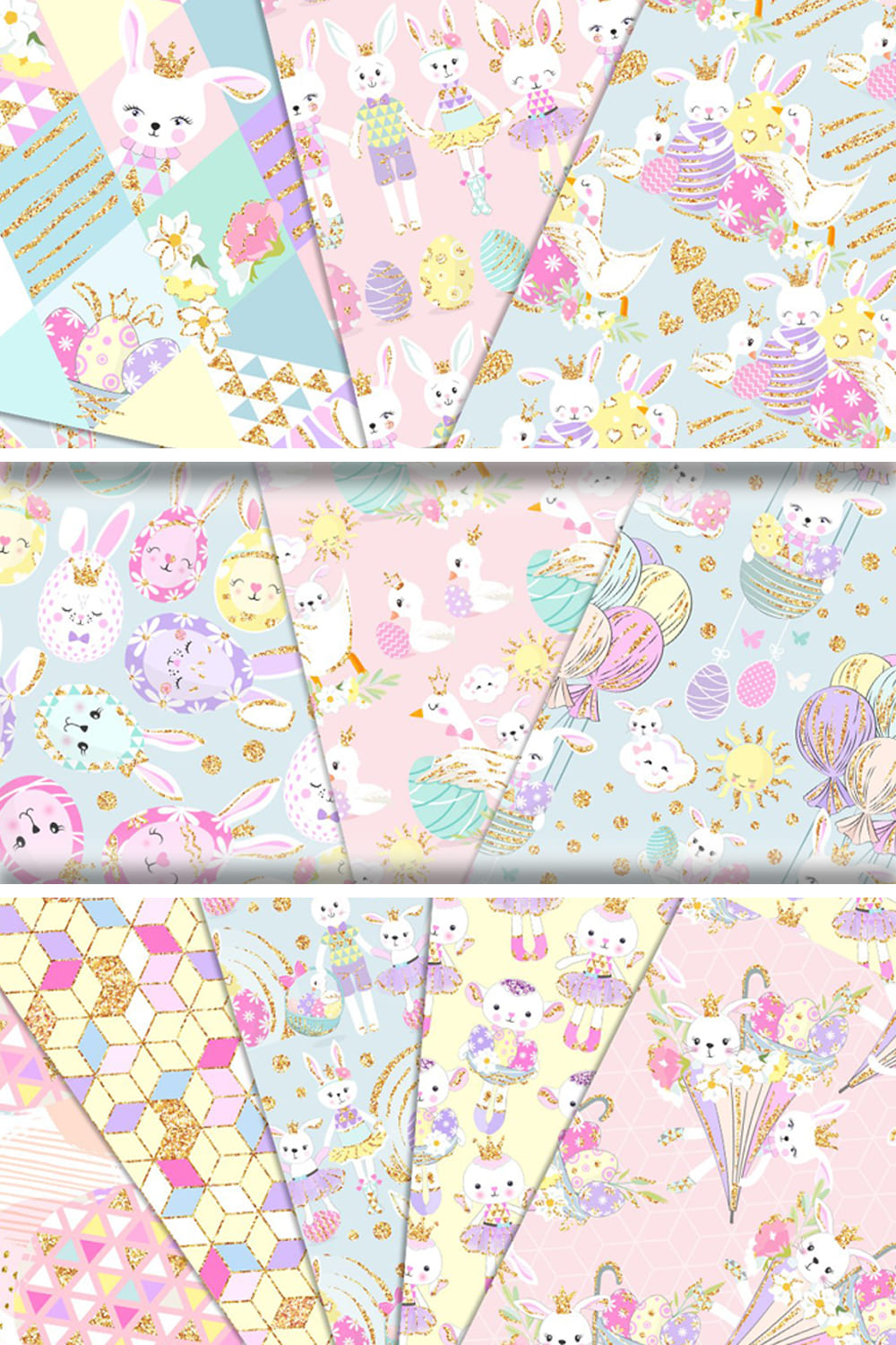 Cute easte collection in pastel colors.