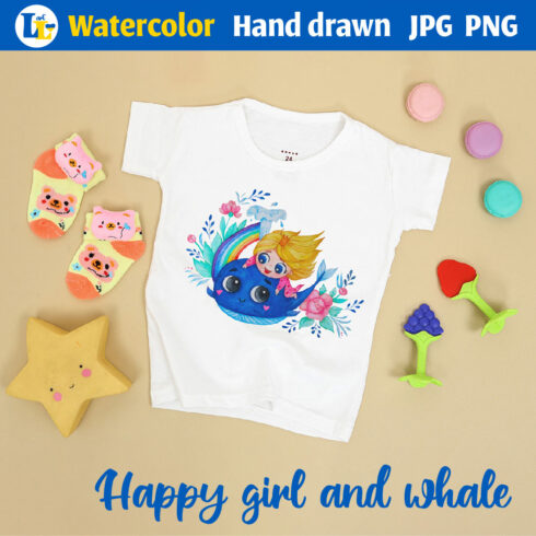 happy girl and whale 01