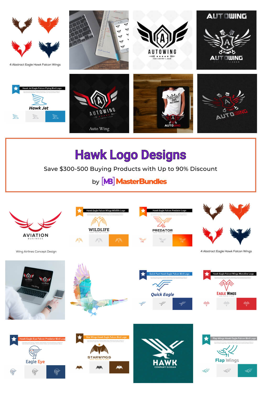 hawk logo designs pinterest image.
