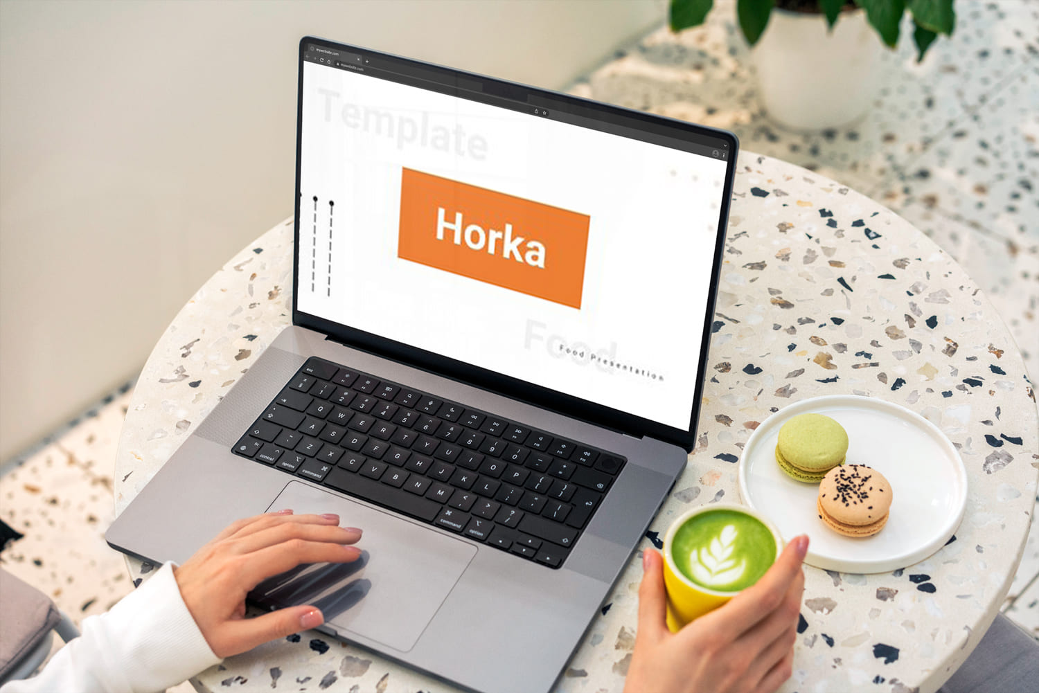 Horka - Food PowerPoint - laptop.
