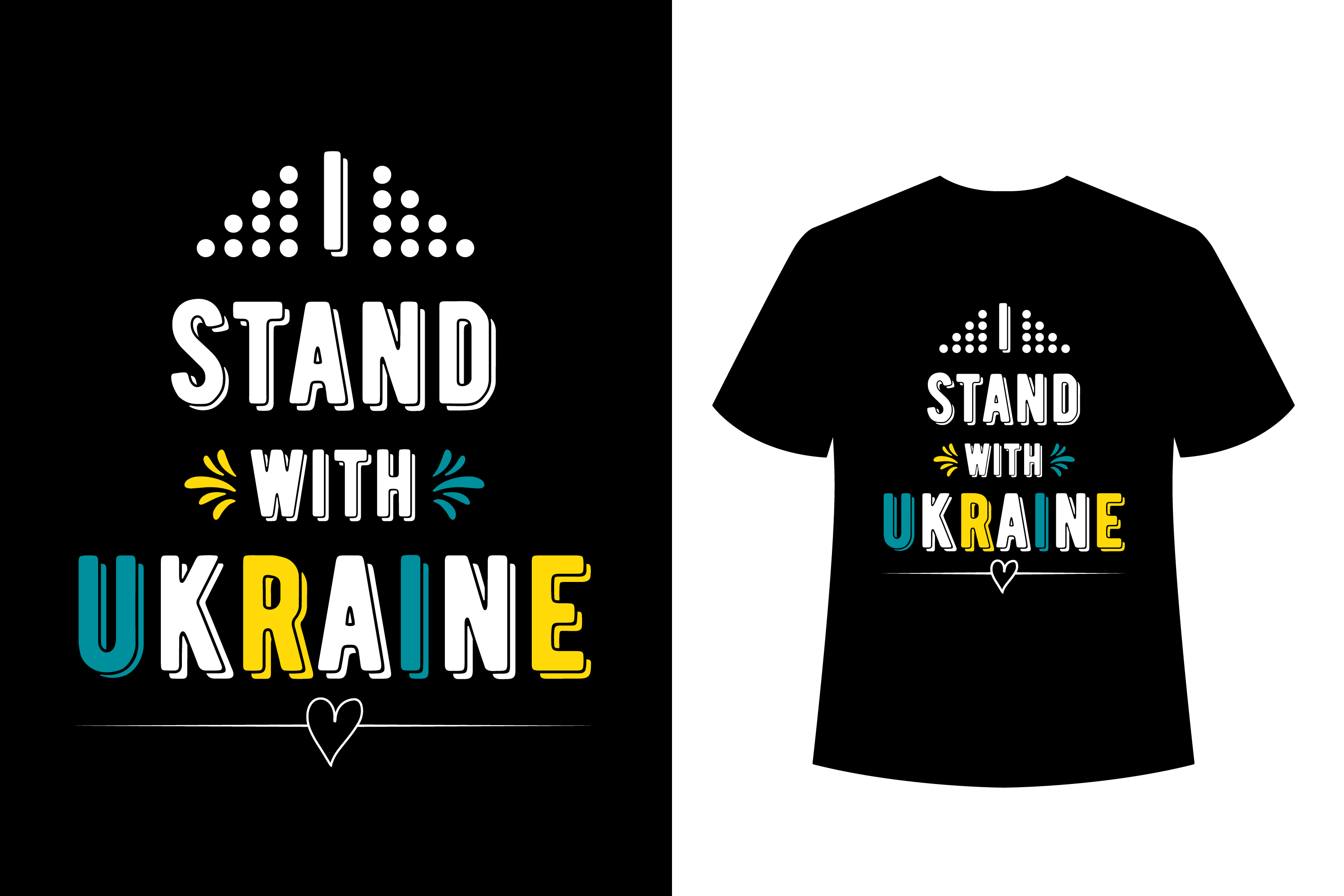 i stand with ukraine beautiful typographic t shirt design ukraine vector t shirt ready for print