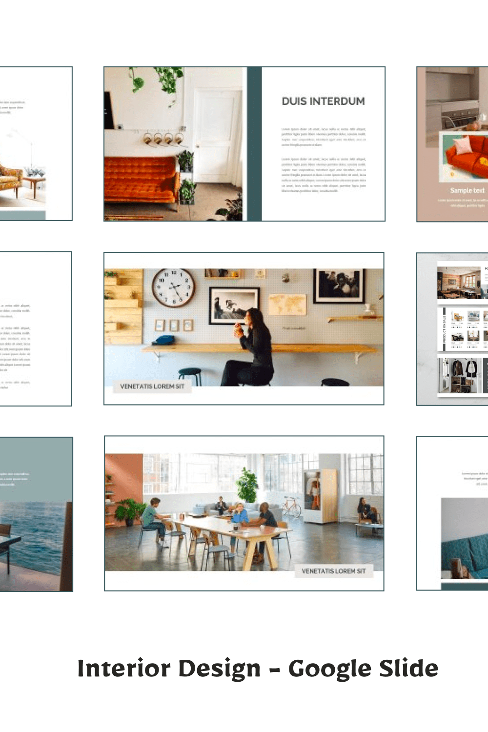 Bright template for interior design themes.