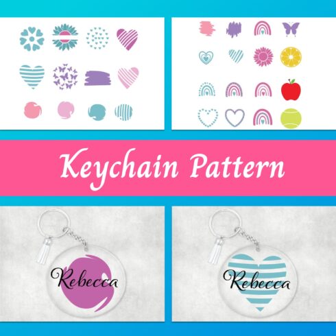 Keychain Pattern SVG main cover.