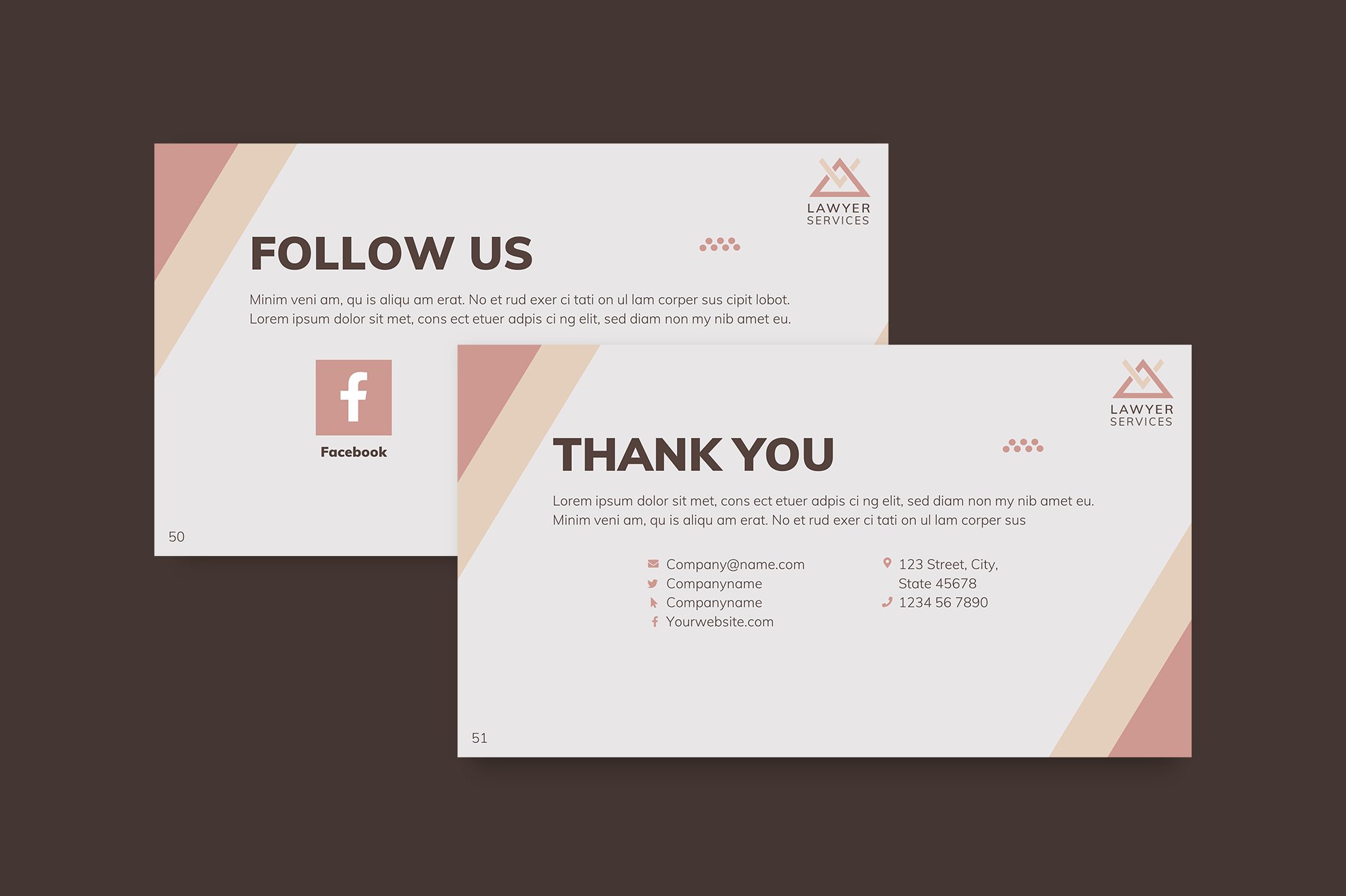 Light brown template with cool infographics.