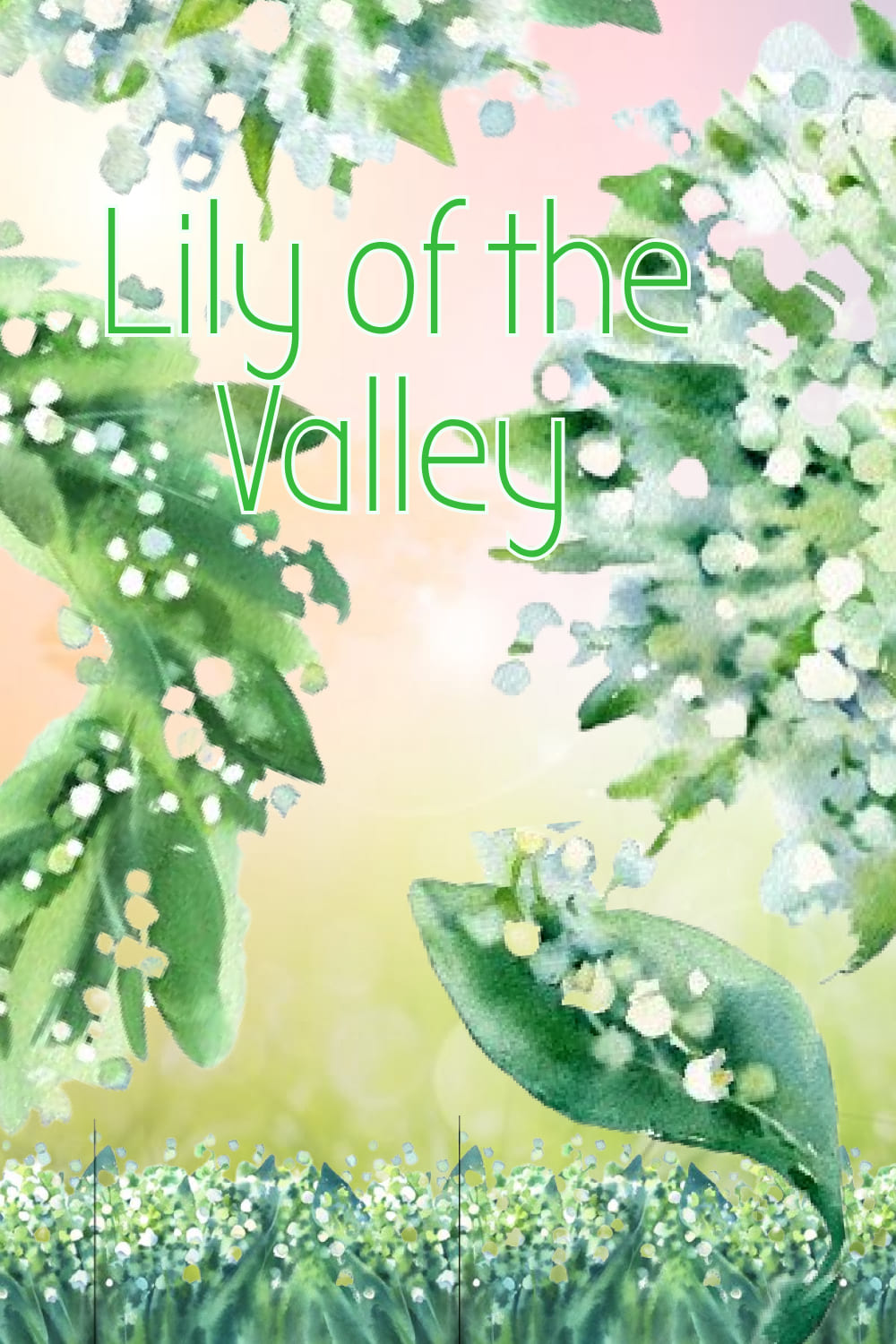 Lily of the Valley Watercolor - preview image.