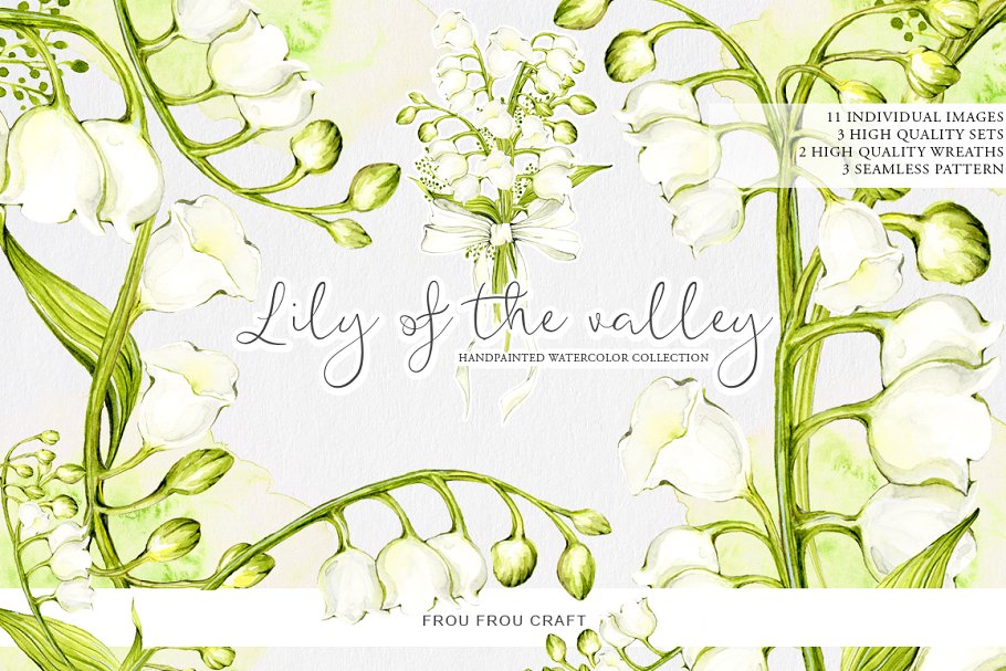 Cover image of Lily Of The Valley Clip Art.