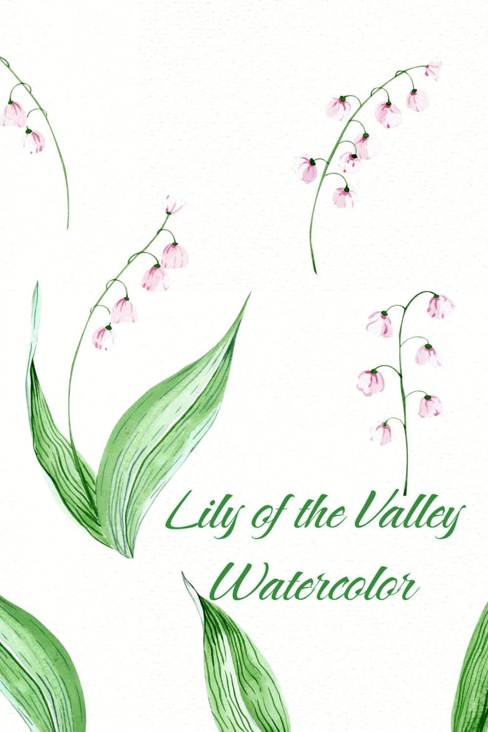 Meadow Lily Of The Valley Watercolor - preview image.