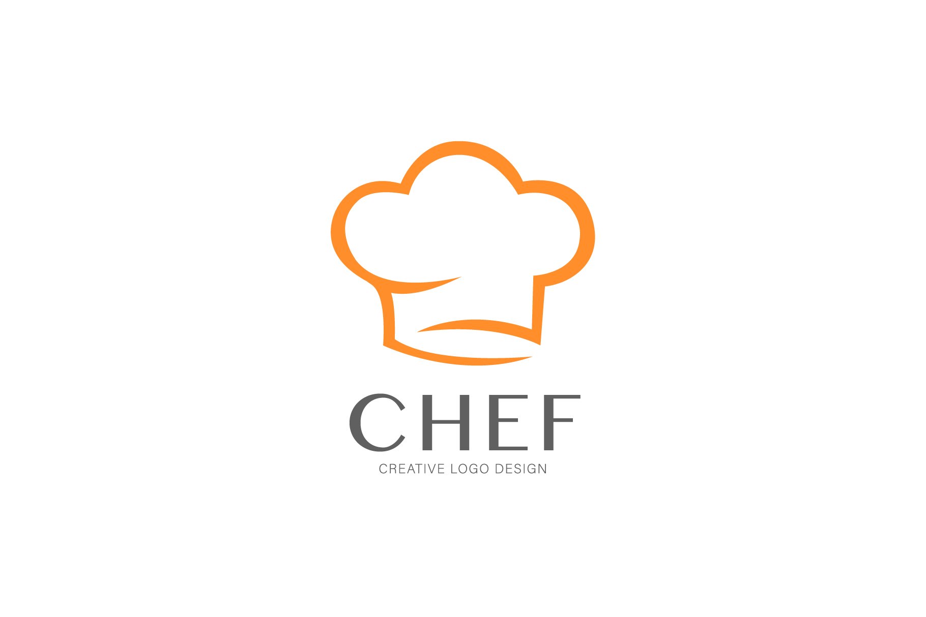 Orange logo for food business.