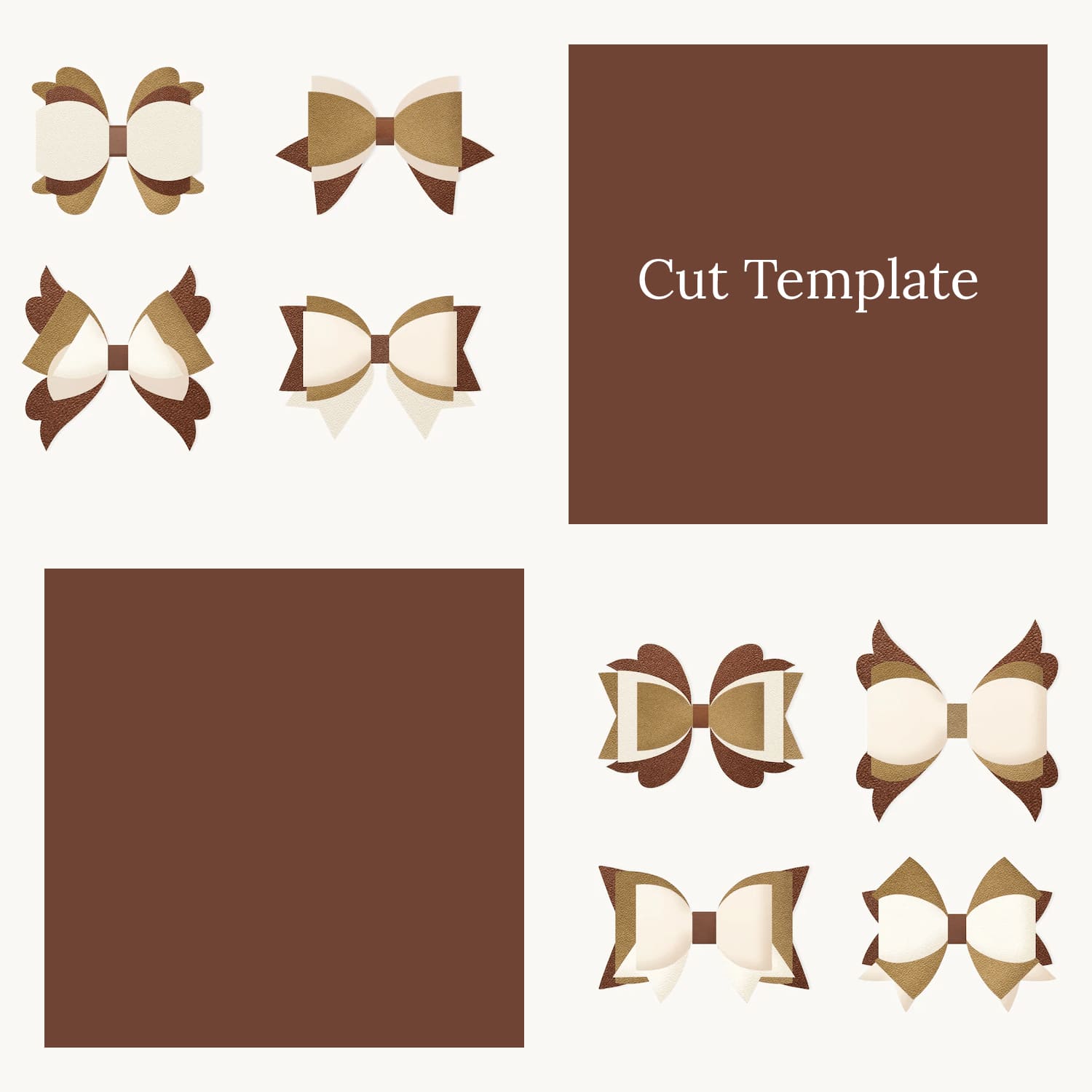 Hair Bow Template cover.