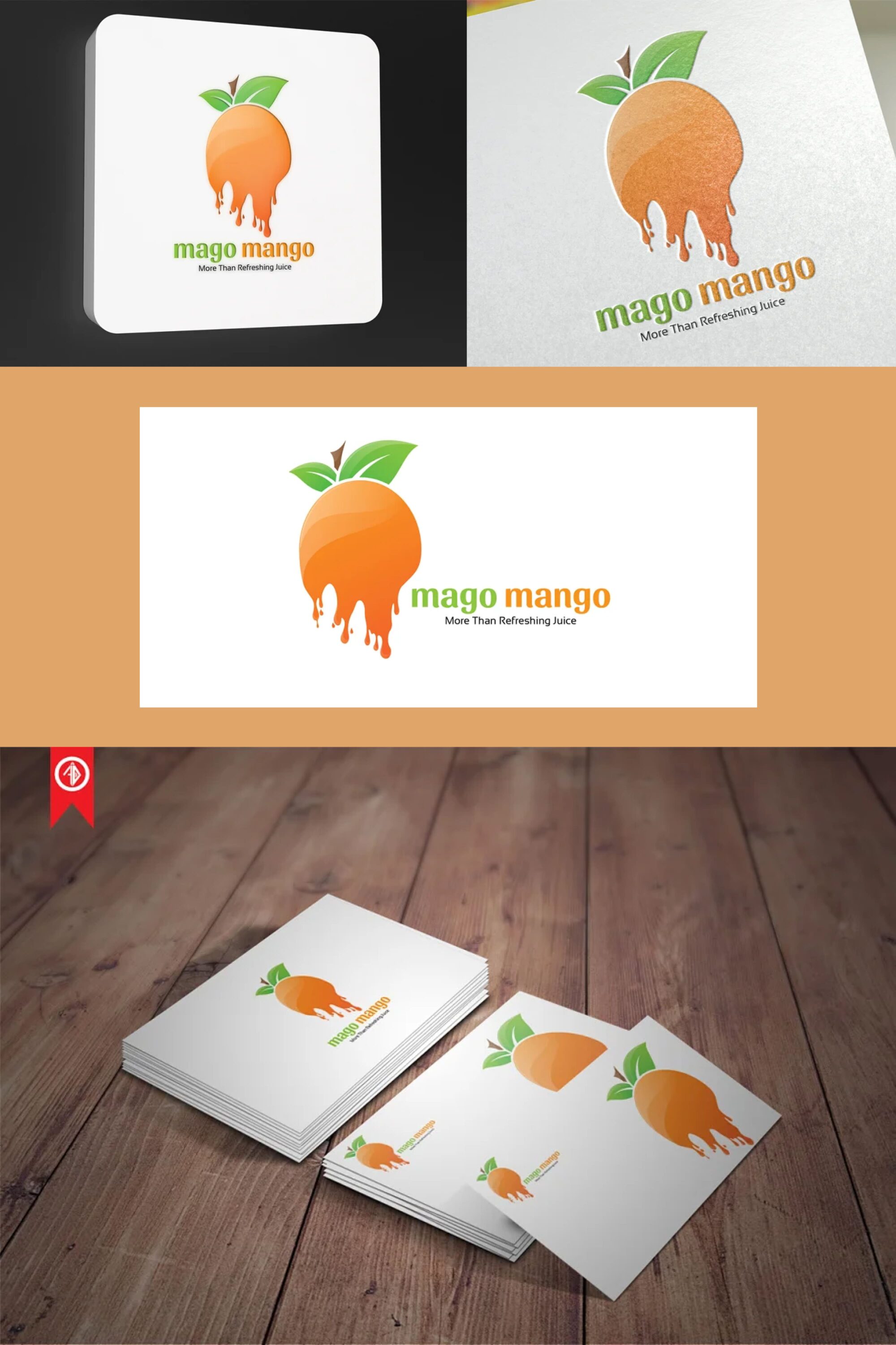 mago mango juice logo template 06