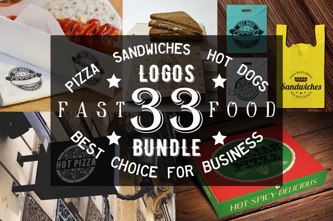 Nice logos collection for food industries.