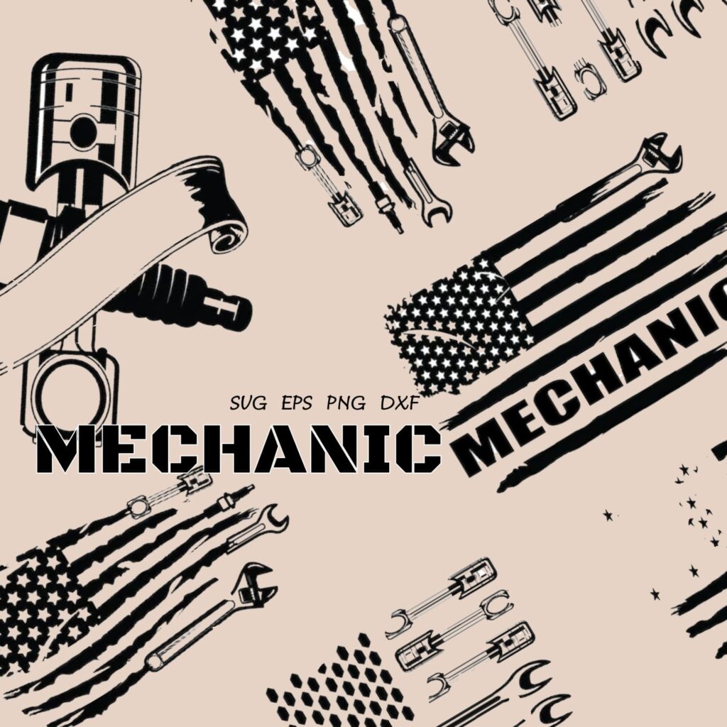Mechanic Tools Monogram, Tool Box Svg, Repair Tools Svg – MasterBundles