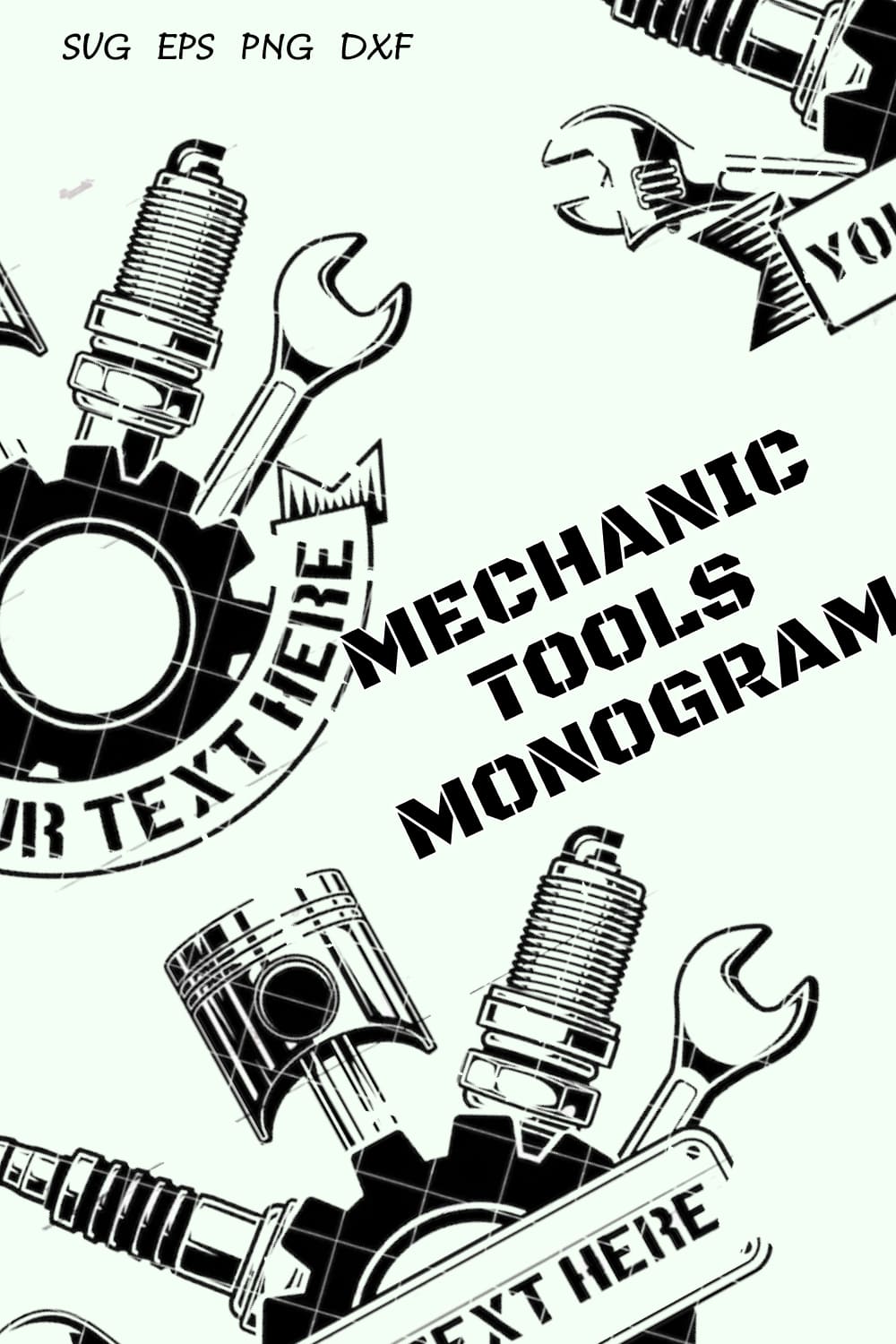 Mechanic Tools Monogram - preview image.
