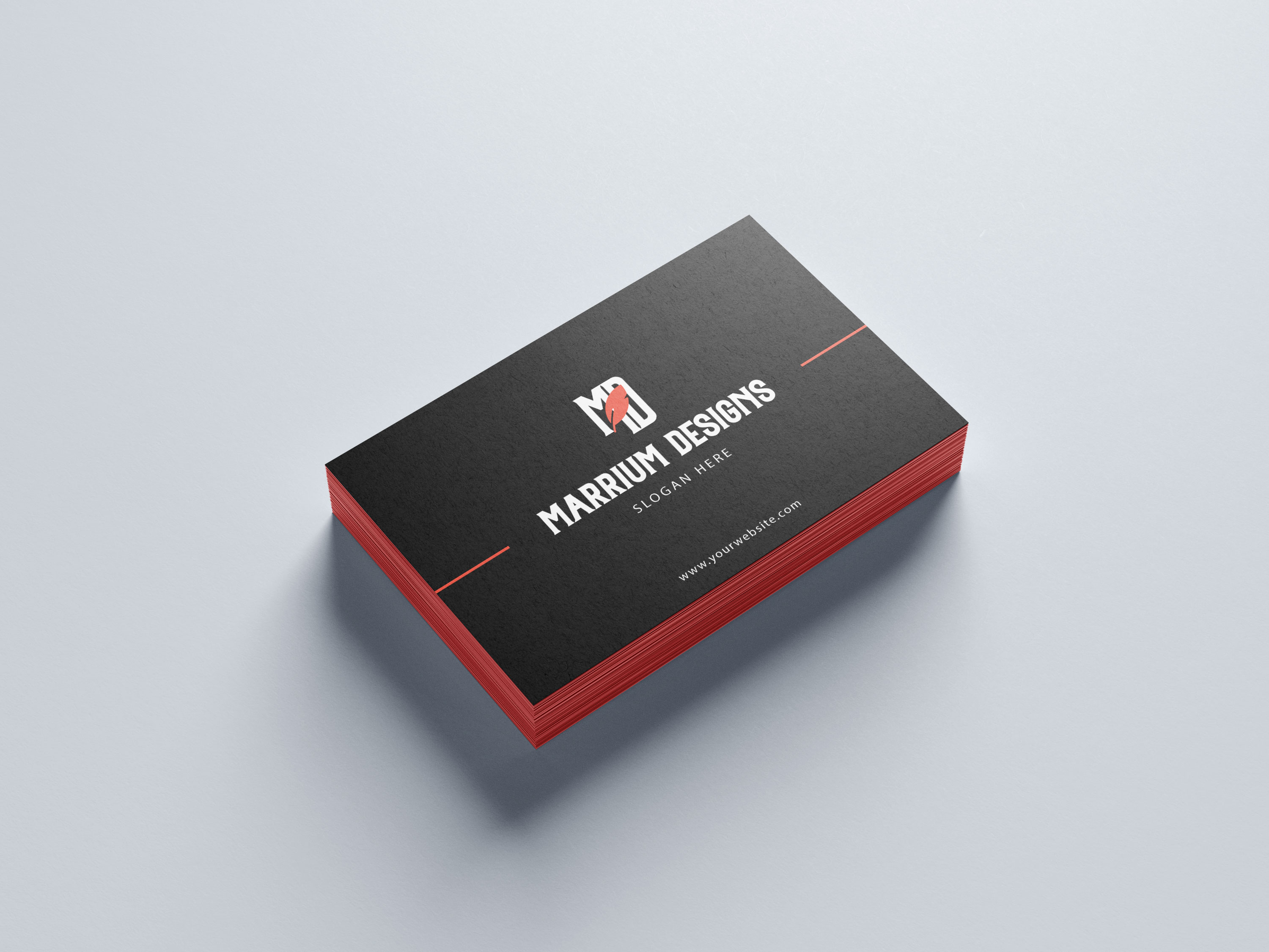 minimal business card design mockup 1