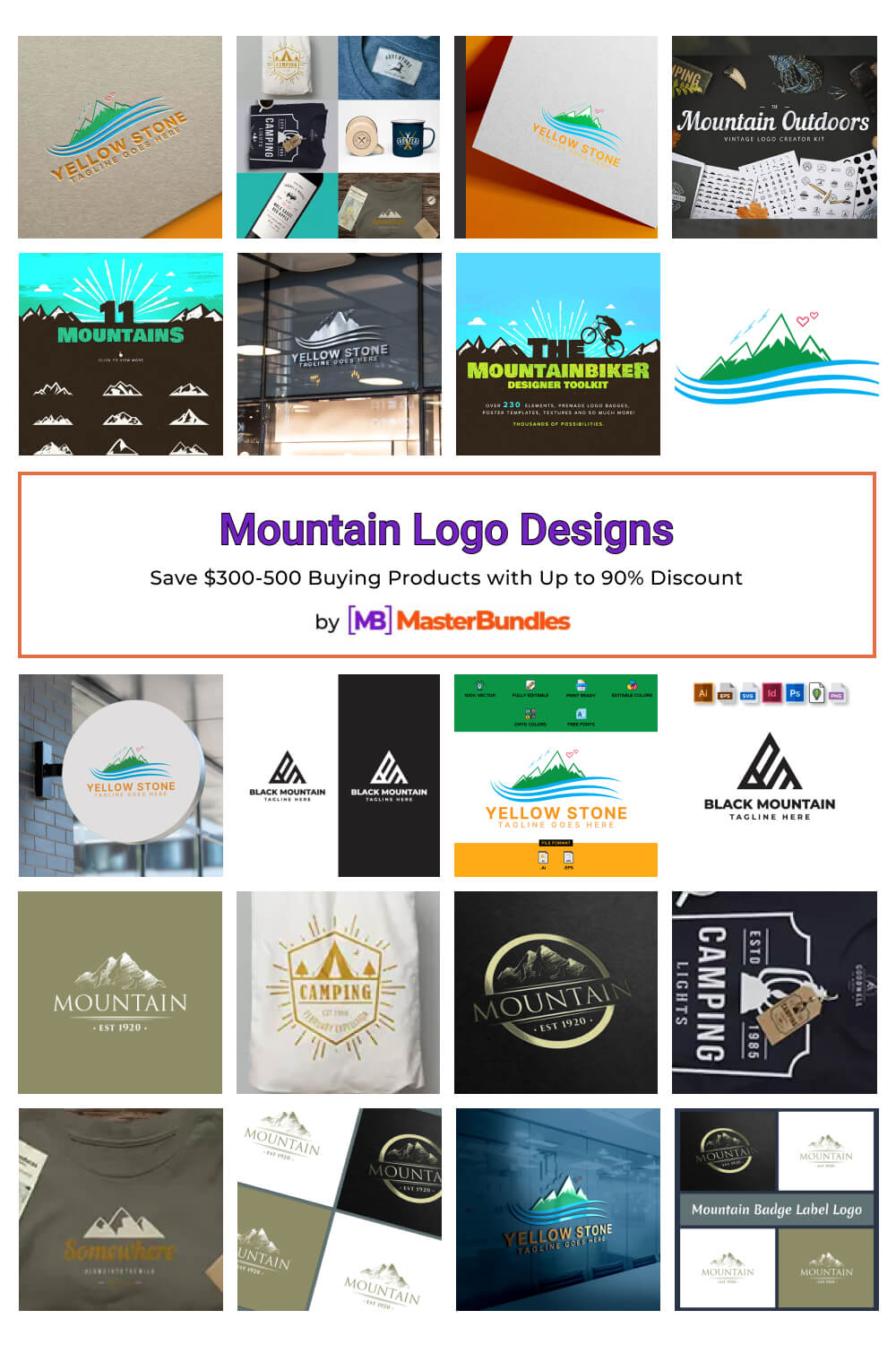 mountain logo designs pinterest image.
