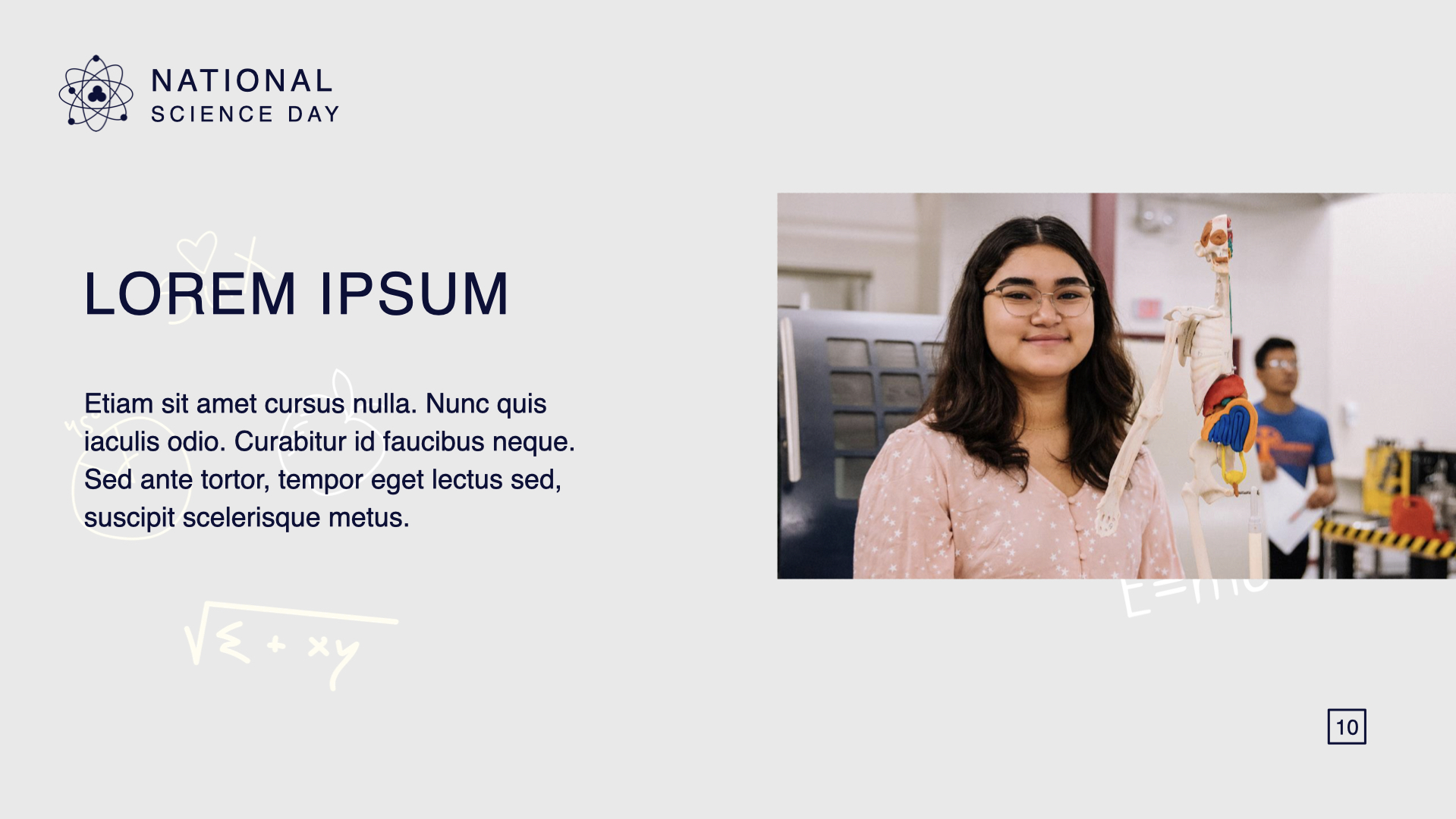 A simple slide with an image and a text block. A simple slide with an image and a text block.