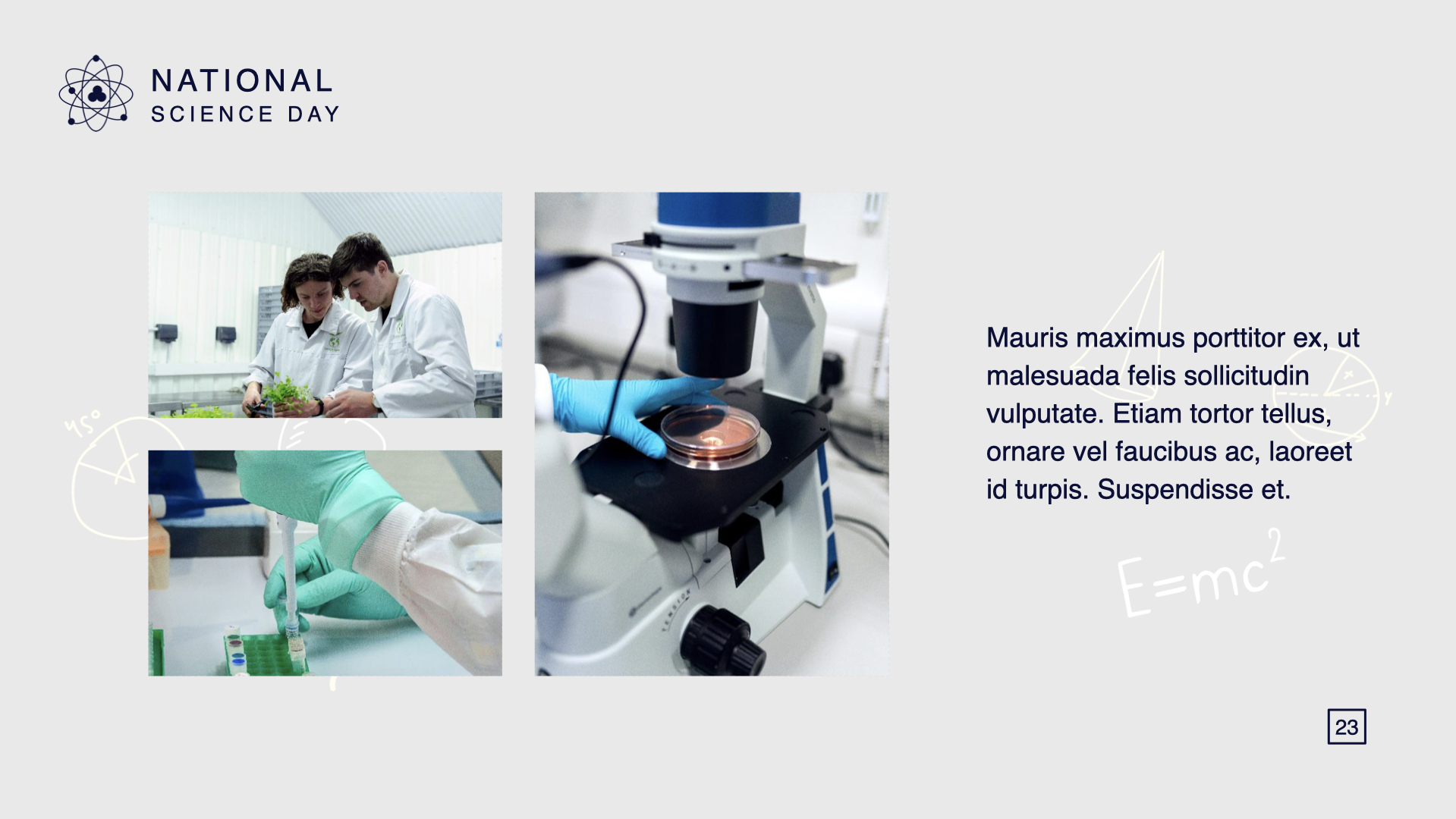 Delicate and simple slide with space for images and text. Delicate and simple slide with space for images and text.
