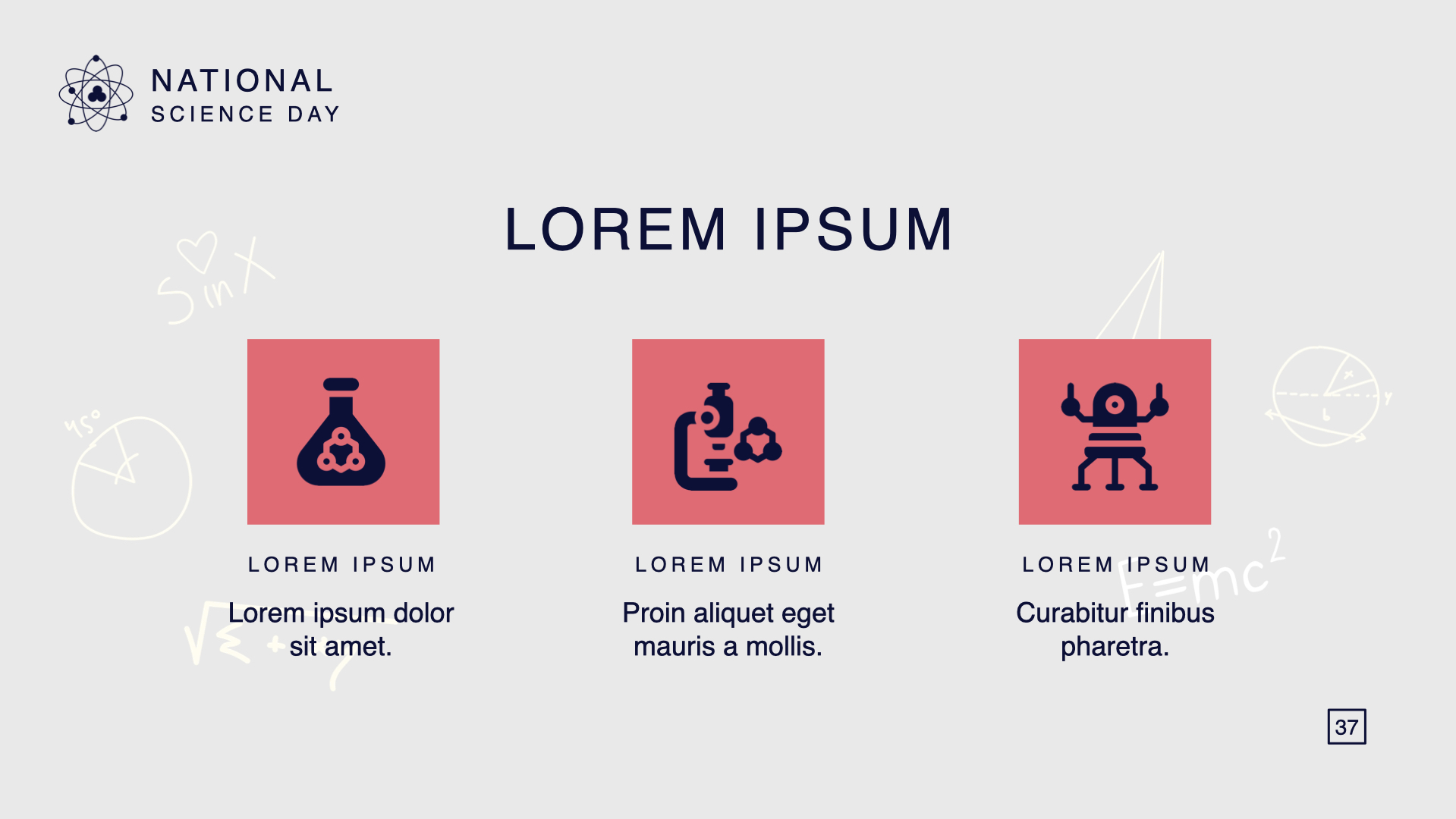 Bright icons in order to dilute the flow of information. Bright icons in order to dilute the flow of information.