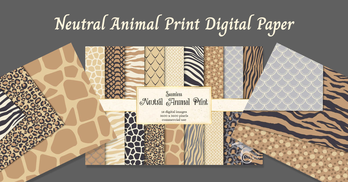 Animal Print Free Printable Papers.