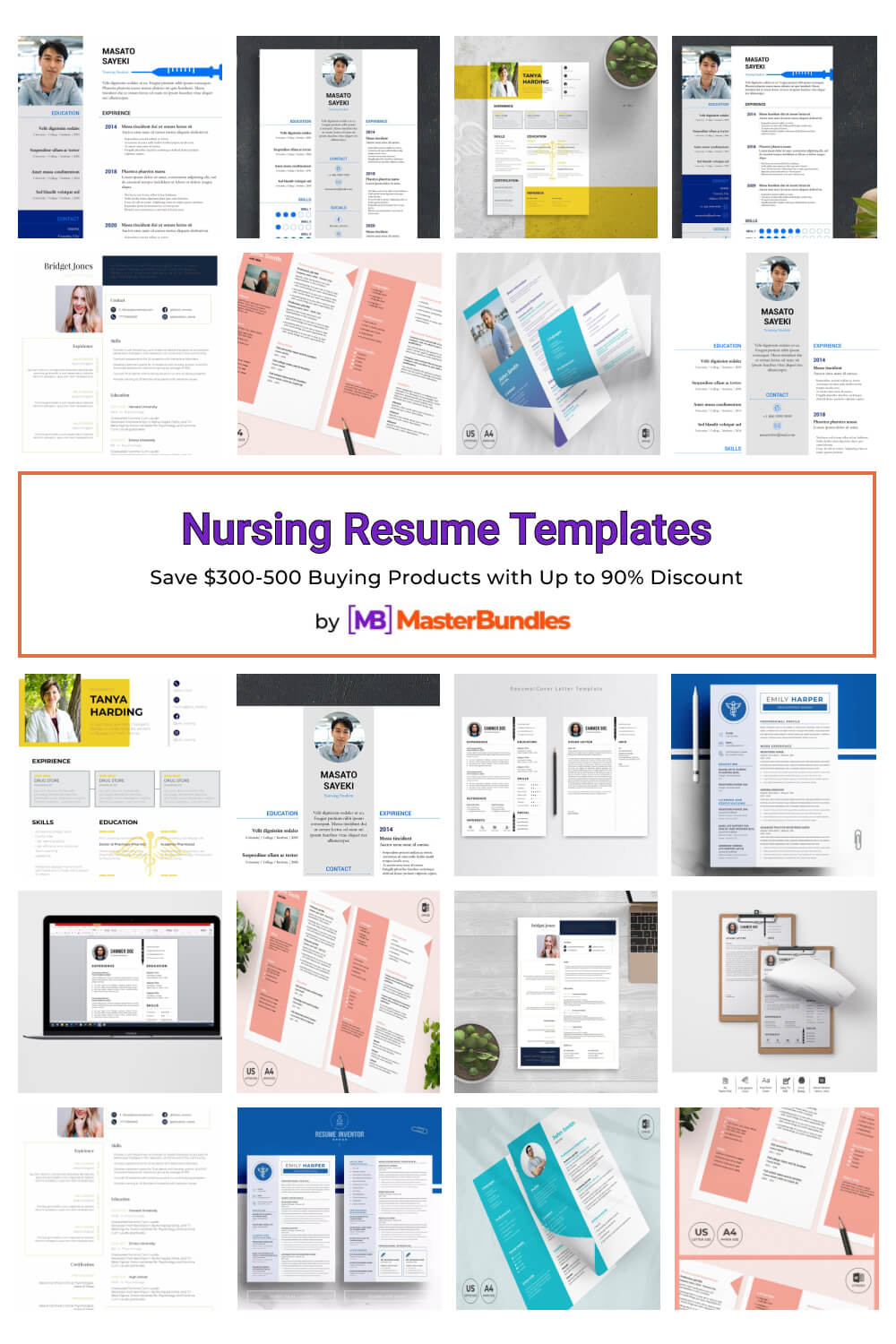 nursing resume templates pinterest image.