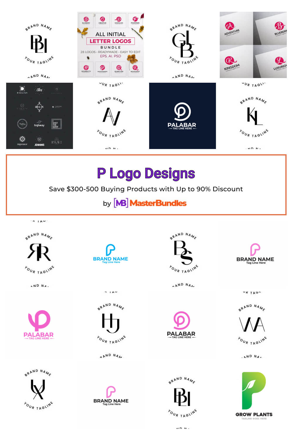 p logo designs pinterest image.