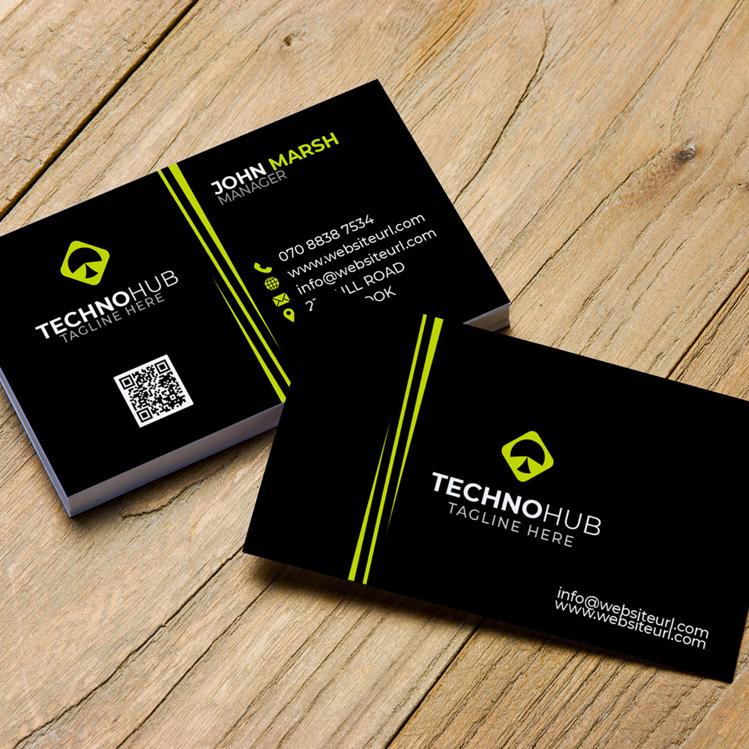 Creative & Modern Business Card Template in 3 Color vareation | 6 PSD Files incluede.