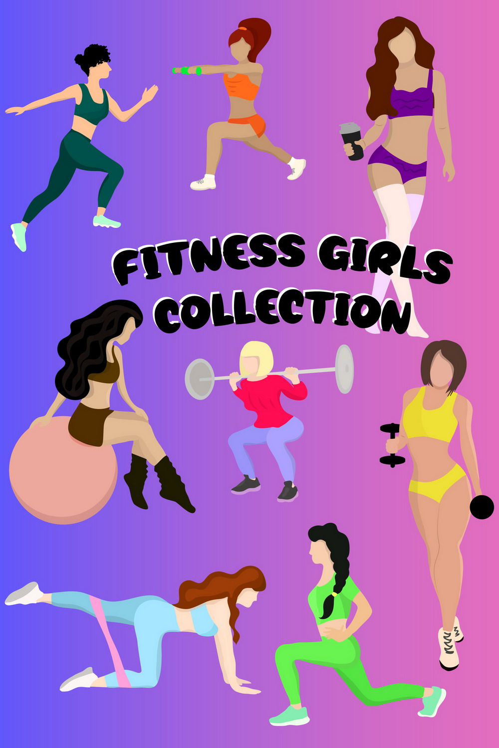 pin Fitness Girls Collection.
