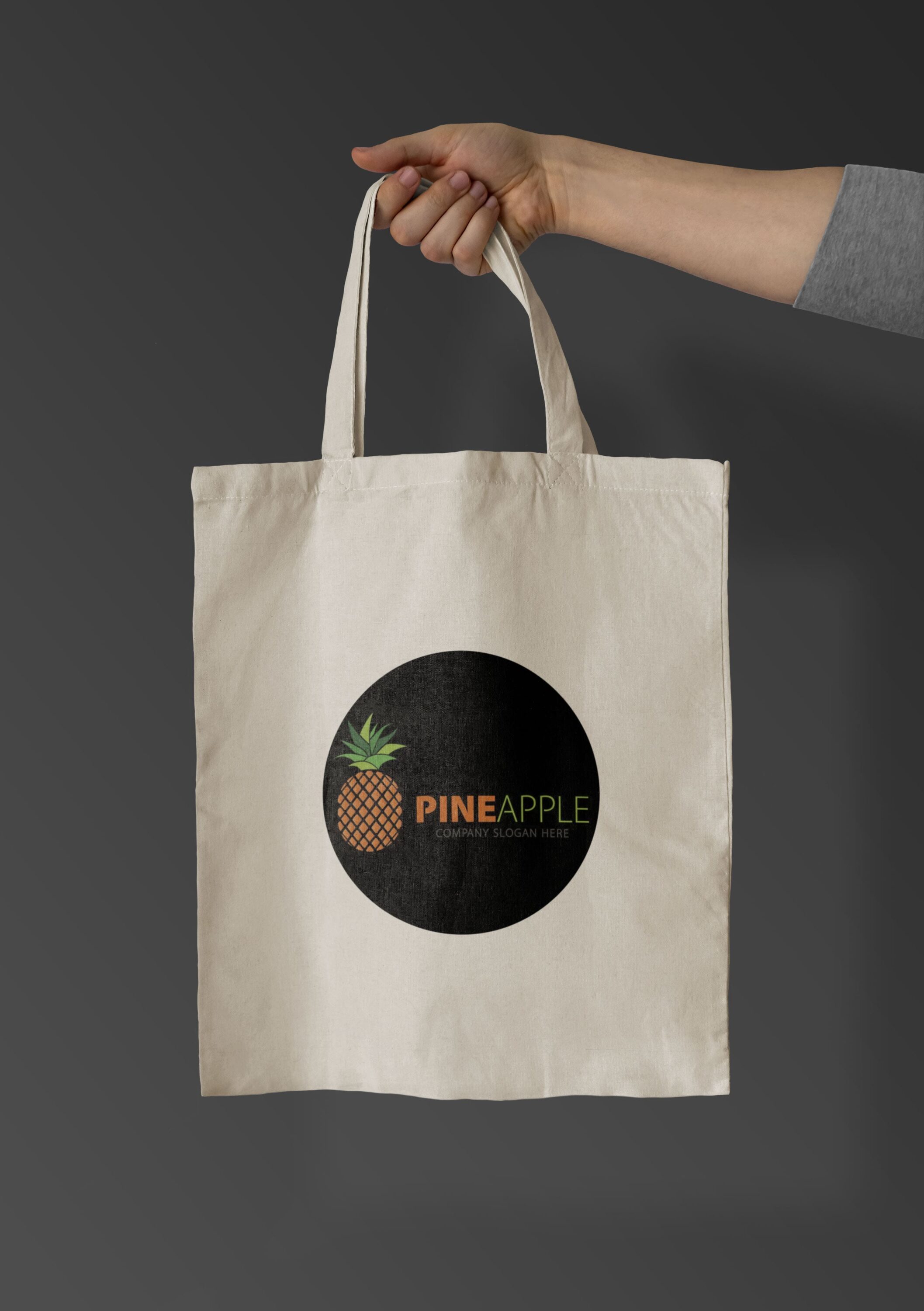 Pineapple Logo - eco bag.