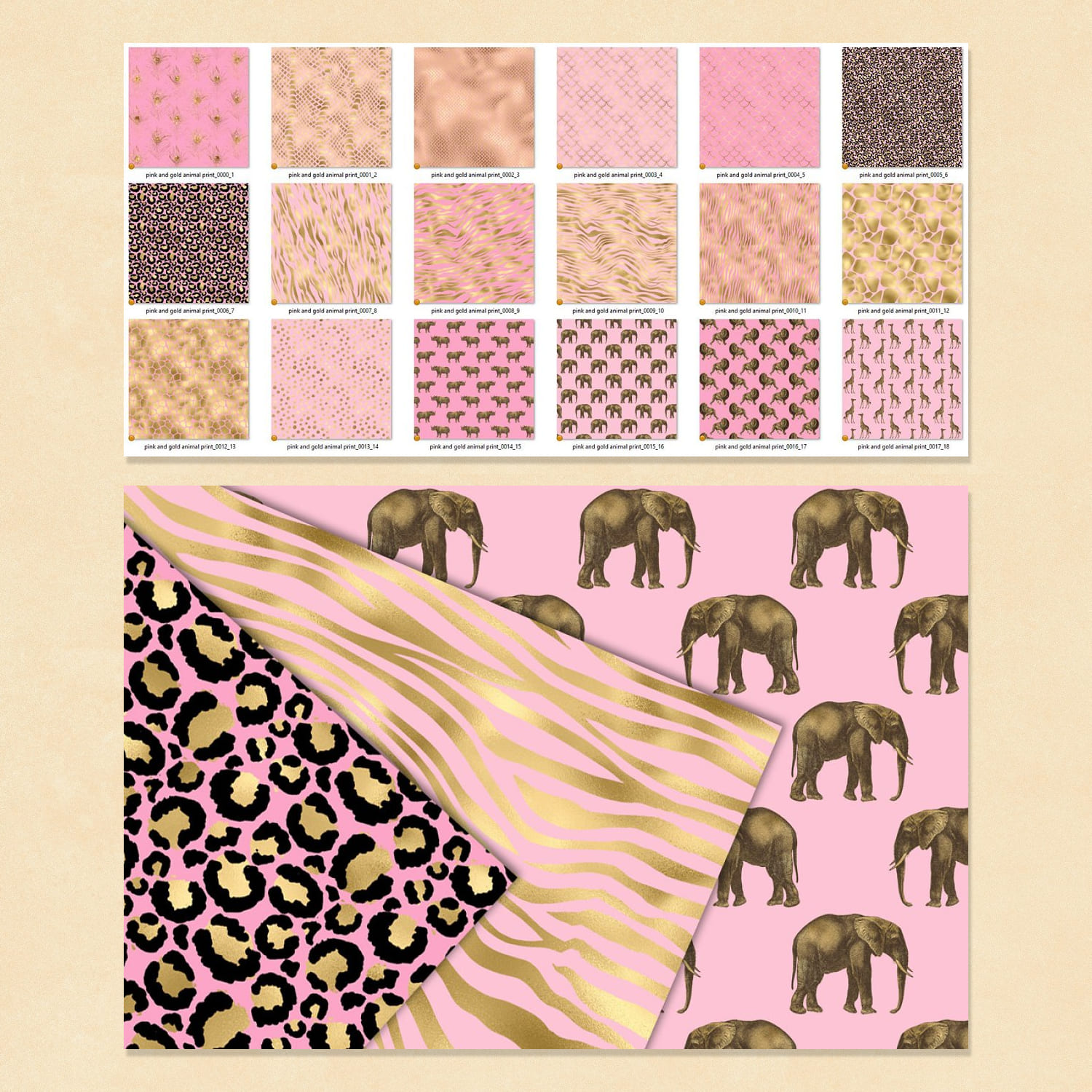 Pink and Gold Animal Skins cover image.