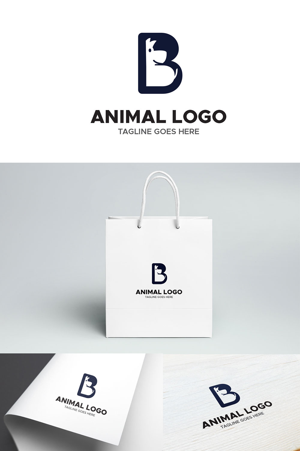 B Letter Animal Logo pinterest.
