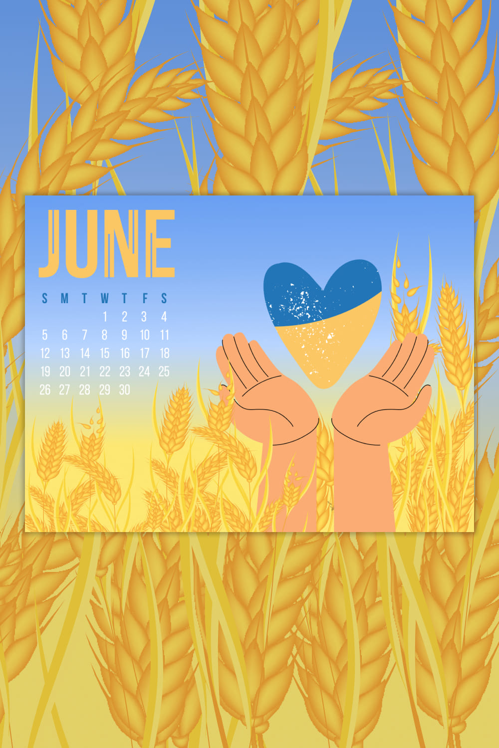 Patriotic calendar for Ukrainian.